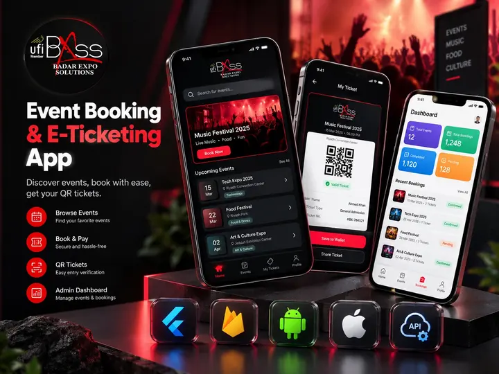 Flutter Event Booking & E-Ticketing App