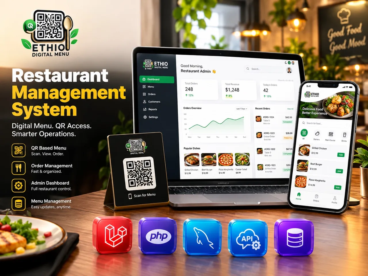 Laravel Restaurant Management System