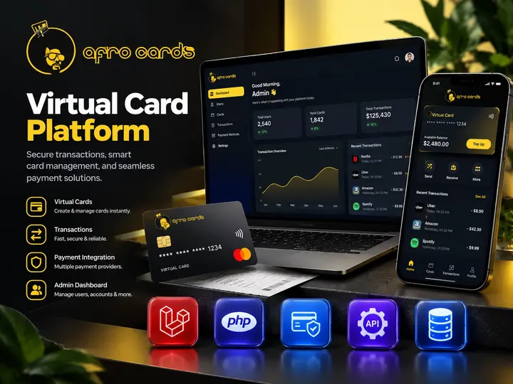 Laravel Fintech Virtual Card Platform